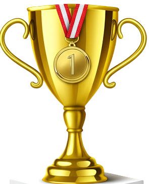 Gold trophy for the champion team