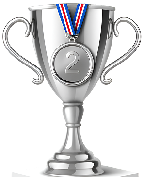 Silver trophy for the runner-up team